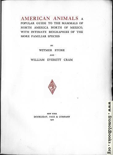 [Picture: Title Page, American Animals]
