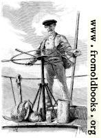 [picture: Helmsman on a Vltava steamer]