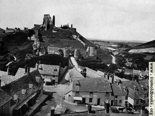 [Picture: Corfe Village and Castle]