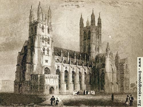 [Picture: Plate II. Canterbury Cathedral. South West View.]