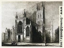 Plate III. Gloucester Cathedral. West Front and South Side.