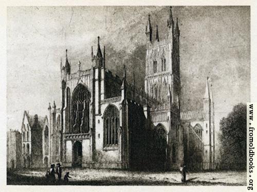 [Picture: Plate III. Gloucester Cathedral. West Front and South Side.]