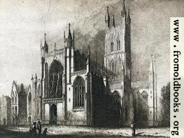 [picture: Gloucester Cathedral Old Print - Wallpaper Version]