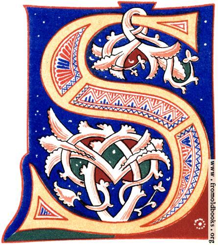 [Picture: Decorative initial letter “S” from 11th century.]