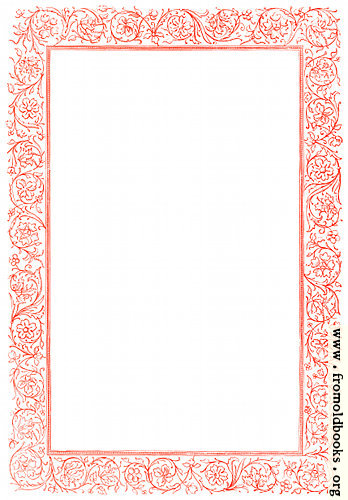 [Picture: Victorian floral border, red]