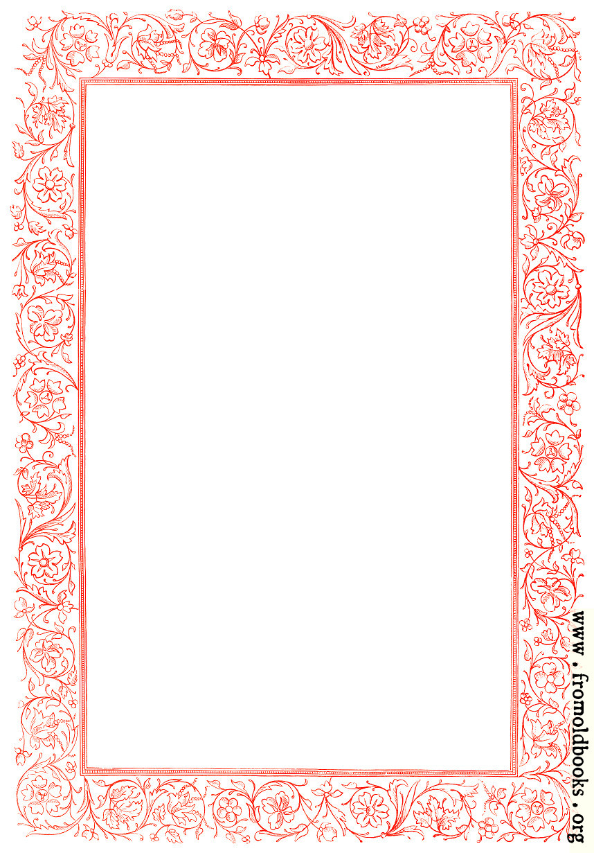 [Picture: Victorian floral border, red]