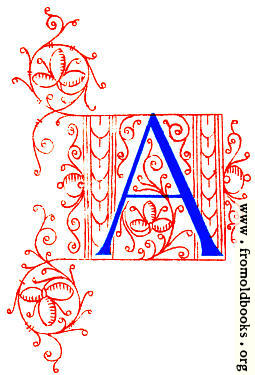 [Picture: Letter A from Fifteenth Century No. 4]