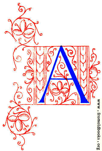 [Picture: Letter A from Fifteenth Century No. 4]