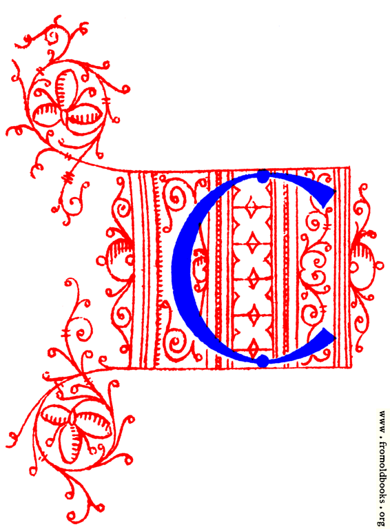 FOBO - Decorative initial letter C from fifteenth Century Nos. 4 and 5.