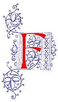 [Picture: Decorative initial letter F from fifteenth Century Nos. 4 and 5.]