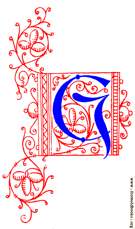 FOBO - Decorative uncial initial letter G from fifteenth Century Nos. 4 ...