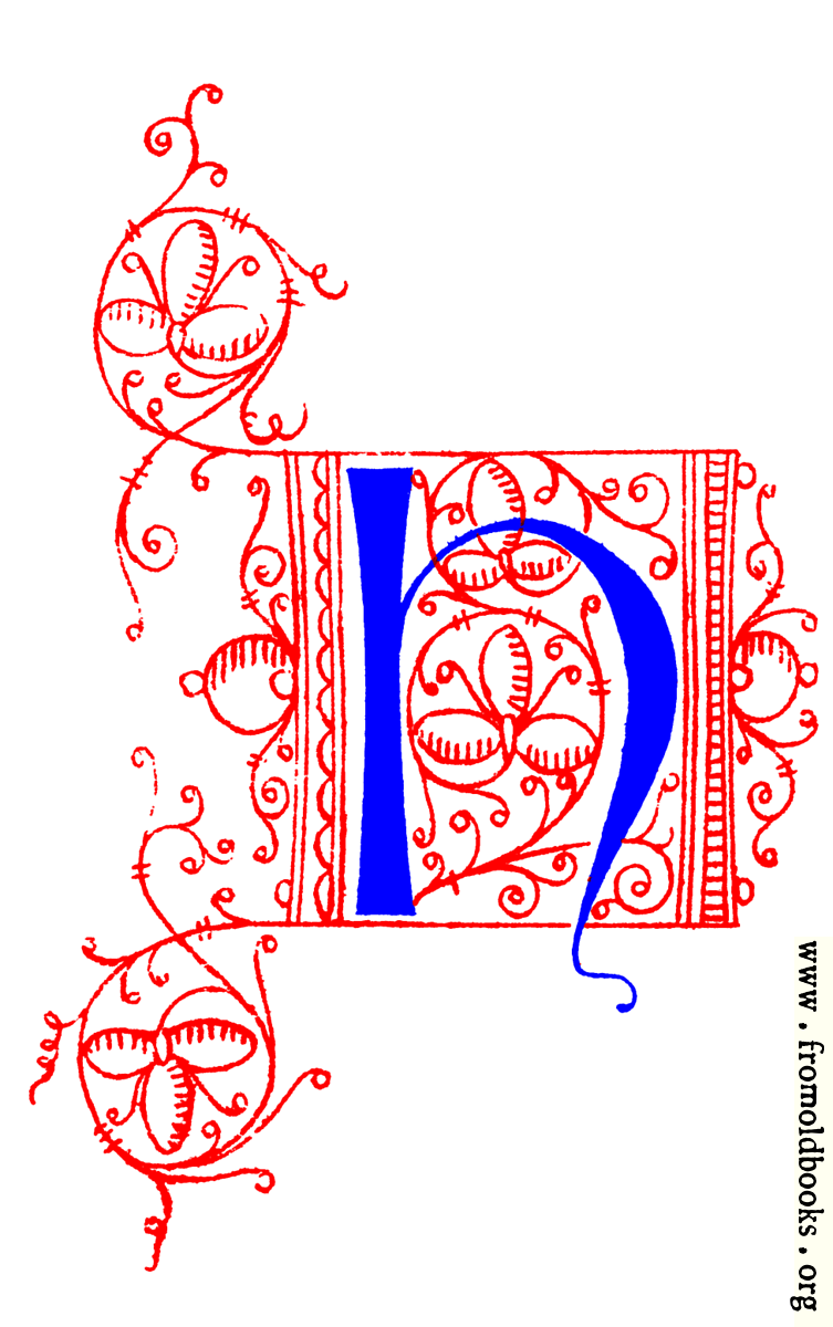 FOBO - Decorative uncial initial letter H from fifteenth Century Nos. 4 ...