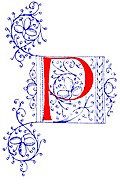 [Picture: Decorative initial letter P from fifteenth Century Nos. 4 and 5.]