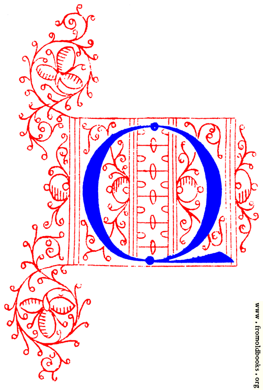 FOBO - Decorative initial letter Q from fifteenth Century Nos. 4 and 5.