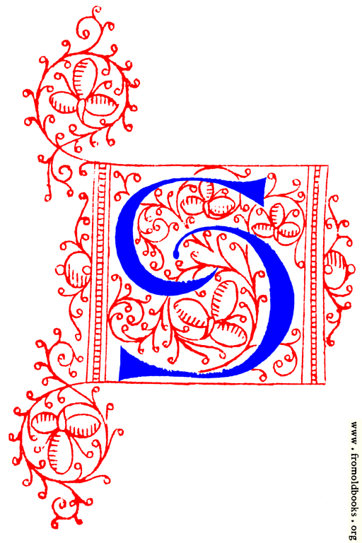 FOBO - Decorative uncial initial letter S from fifteenth Century Nos. 4 ...