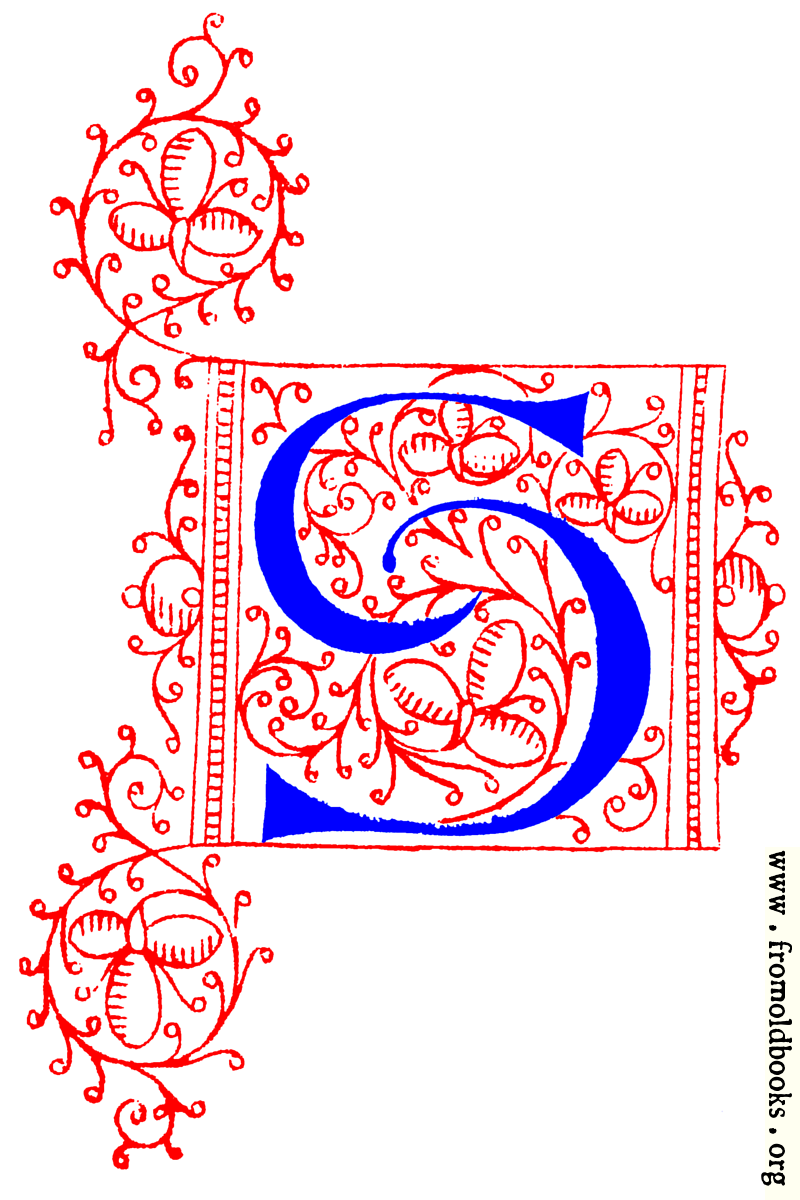 FOBO - Decorative uncial initial letter S from fifteenth Century Nos. 4 ...