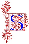 [Picture: Decorative initial letter S from fifteenth Century Nos. 4 and 5.]