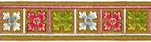 [Picture: Horizontal border with flowers, Item 15 from Plate 85]