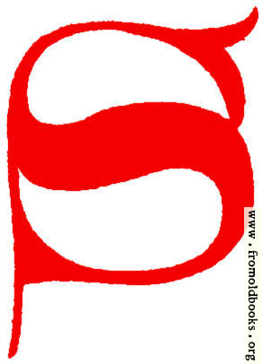 [Picture: Clip-art: calligraphic decorative initial capital letter S from XIV. Century  No. 1]