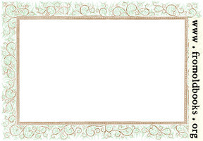 Clip-art: Victorian Floral Border, Landscape Version