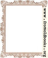 Decorative clip-art Victorian border, antique brown