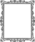 [Picture: Decorative clip-art Victorian border, Black and White]