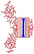 Decorative initial letter I from fifteenth Century Nos. 4 and 5.