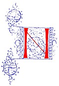Decorative initial letter N from fifteenth Century Nos. 4 and 5.