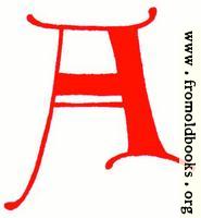 [picture: Clip-art: calligraphic decorative initial capital letter A from XIV. Century  No. 1]