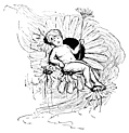 [Picture: Boy Fairy Resting on a Flower]