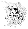 [Picture: Boy Fairy Resting on a Flower]