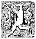 [Picture: Cherub wth harvest fruit]