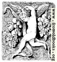 [picture: Cherub wth harvest fruit]