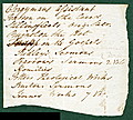[Picture: Harwood 4: back of scrap of envelo;e.]