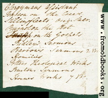 Harwood 4: back of scrap of envelo;e.