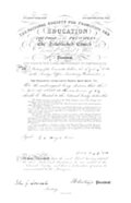 [Picture: Haynes School Charter from 1850]