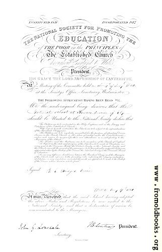 [Picture: Haynes School Charter from 1850]