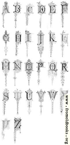 [Picture: Victorian antique style decorative alphabet from Stuttgart]