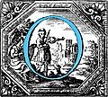 [Picture: Historiated decorative initial capital letter O in Blue]