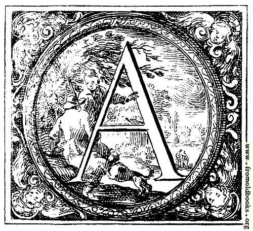 [Picture: Decorated (Historiated) initial letter A by Valerio Spada]