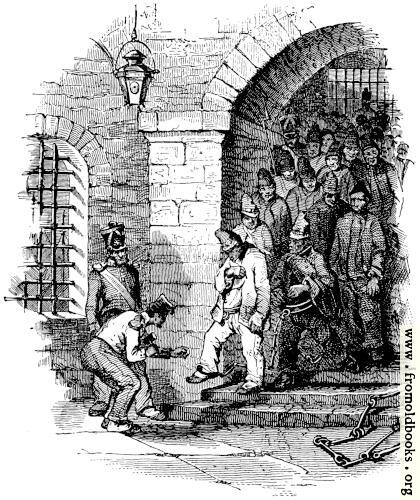 [Picture: Sounding the irons]