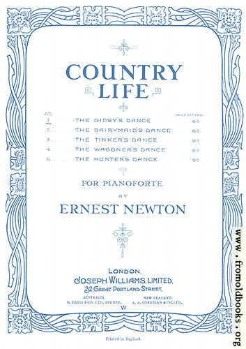 [Picture: Music Cover: Country Life by Ernest Newton]