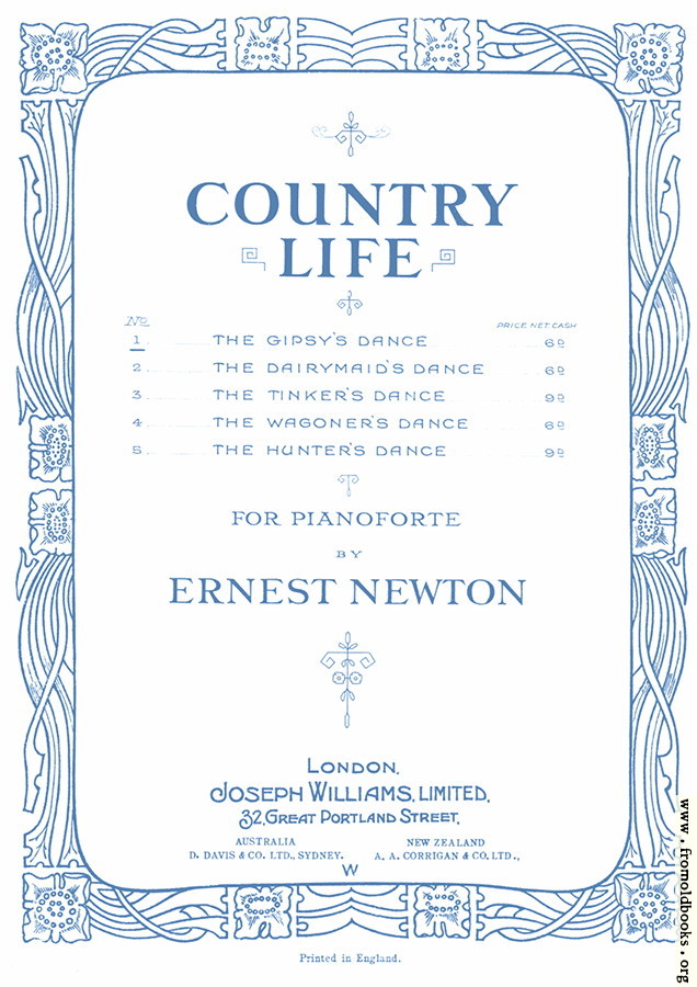 [Picture: Music Cover: Country Life by Ernest Newton]