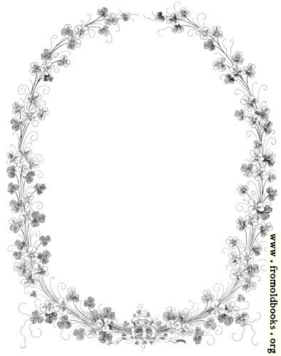 [Picture: Oval shamrock border]