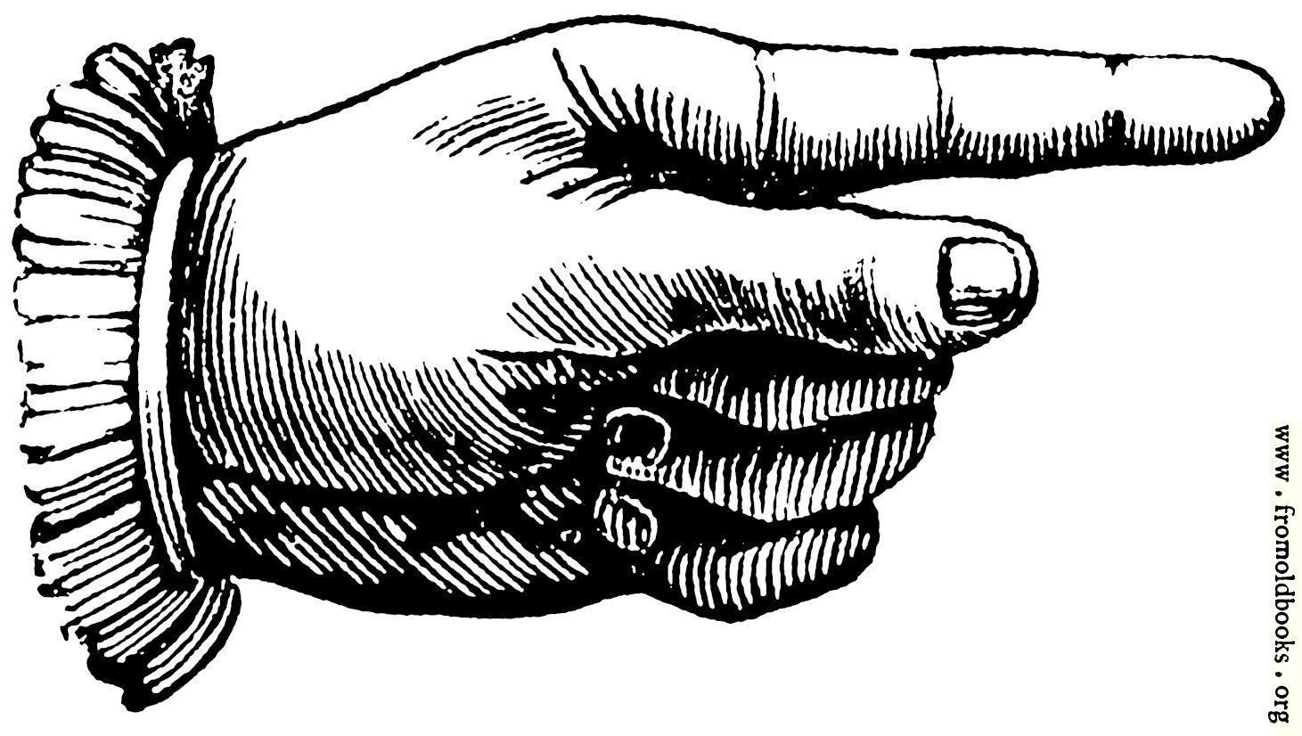 [Picture: Index, manicule, or pointing hand]