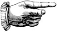 Index, manicule, or pointing hand