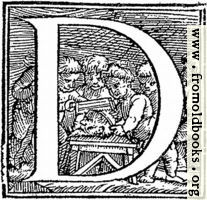 Initial letter “D” from p. 650