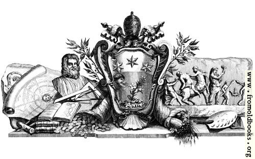 [Picture: Heraldic Crest and Symbols of Art]