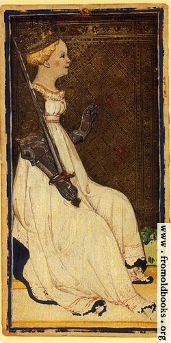 [Picture: Queen of Swords.]