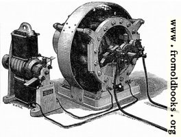 [picture: Figs. 15 and 16.---Showing Siemens' Alternate Current Dynamo, with its Excitor.]